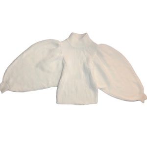 ASOS Design Chunky Rib sweater with Volume Sleeve